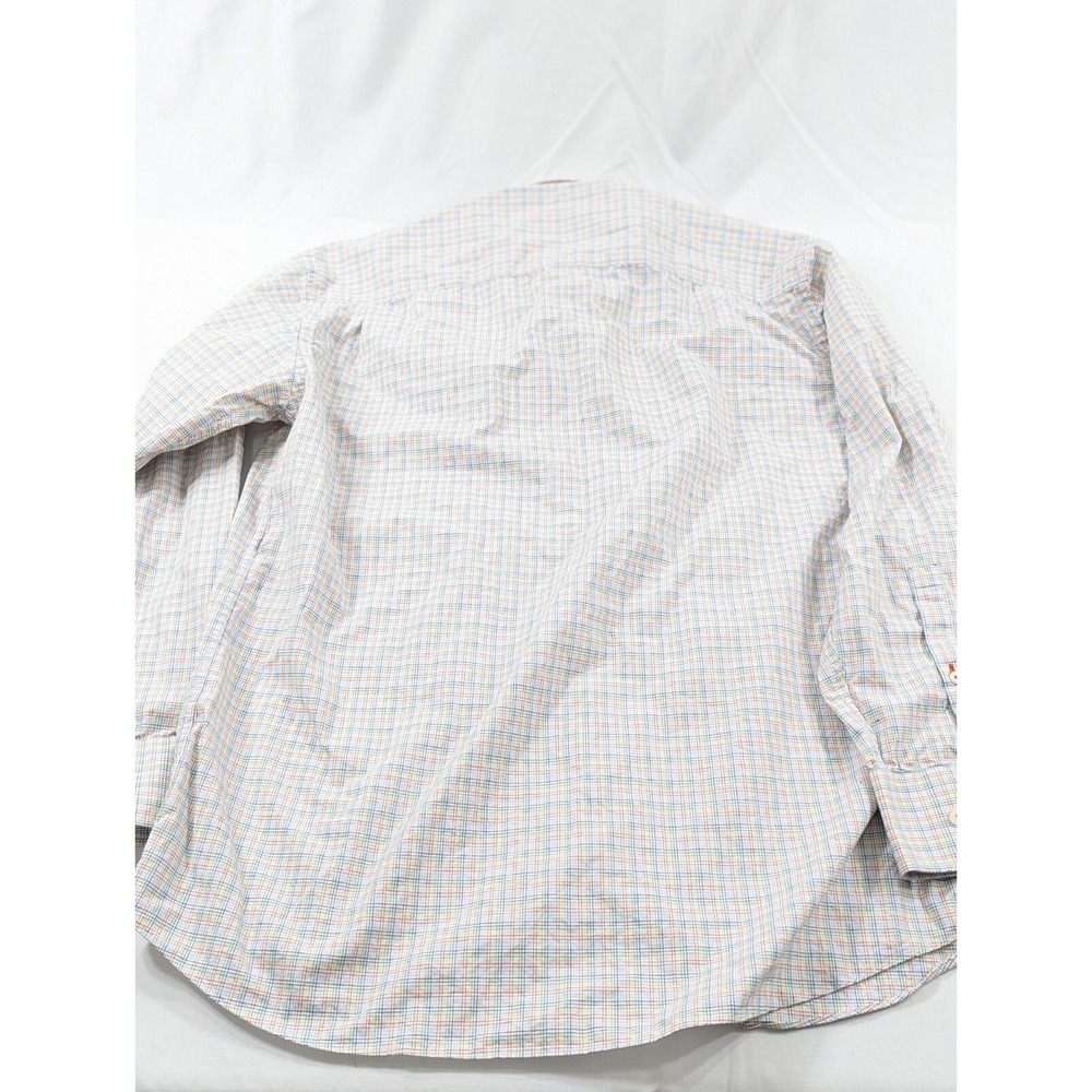 Alan Flusser Long Sleeve Bright Rainbow Plaid Size Medium - Picture 8 of 8